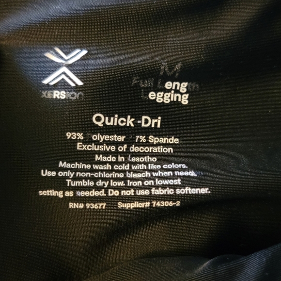 Xersion Womens High Rise Full Length Fleece Lined Leggings (misses medium) - Picture 5 of 7